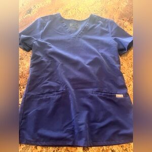 Winning Blue Casma Scrub Top